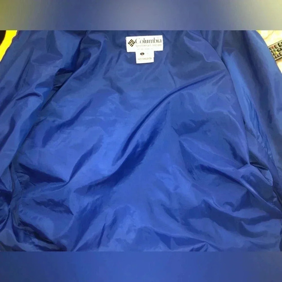 Columbia Men’s Bugaboo Raincoat Windbreaker Jacket Blue/Yellow Size Large - Picture 9 of 10